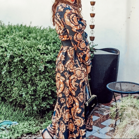 NWT Sexy Bohemian Maxi Split Summer Dress S:Sm-Med - Picture 12 of 16